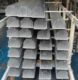 Customized Big Size Flat 6063 T5 Aluminium Heat Sink Profiles With Clear Anodized