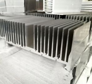 Customized Big Size Flat 6063 T5 Aluminium Heat Sink Profiles With Clear Anodized