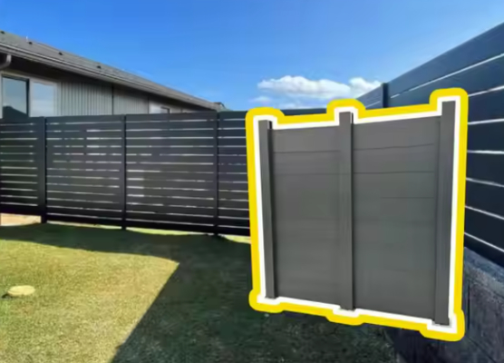 Revestimento em pó 6063 Perfis de painéis de cerca de privacidade de jardim em alumínio moderno para paisagismo ao ar livre